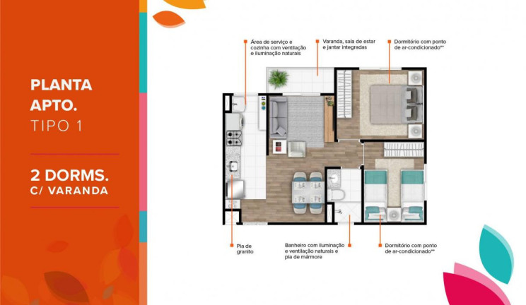 Imagem Apartamento com 2 Quartos à Venda,  em Parque Ceasa - Campinas