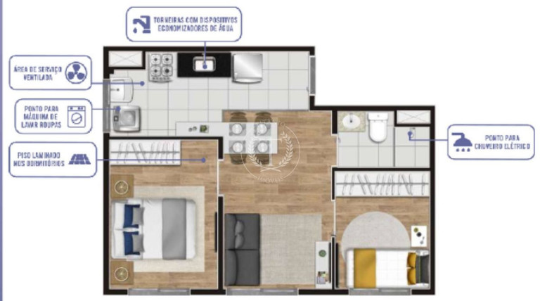 Imagem Apartamento com 2 Quartos à Venda, 37 m² em Vila Inglesa - São Paulo