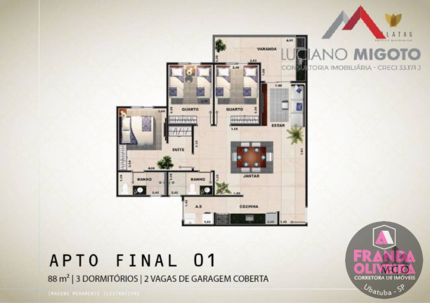 Imagem Apartamento com 2 Quartos à Venda, 90 m² em Centro - Ubatuba Imagem Apartamento com 2 Quartos à Venda, 90 m² em Centro - Ubatuba