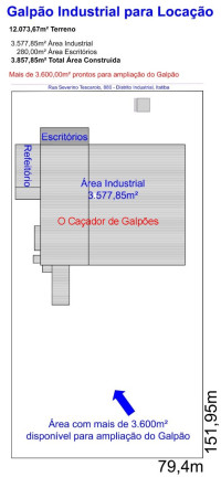 Imagem Imóvel para Alugar, 3.577 m² em Distrito Industrial Alfredo Relo - Itatiba