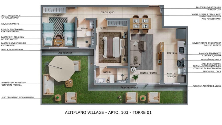 Imagem Apartamento com 2 Quartos à Venda, 94 m² em Altiplano Cabo Branco - João Pessoa Imagem Apartamento com 2 Quartos à Venda, 94 m² em Altiplano Cabo Branco - João Pessoa