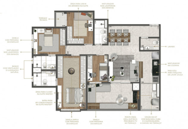 Imagem Apartamento com 2 Quartos à Venda, 66 m² em Santo Amaro - São Paulo