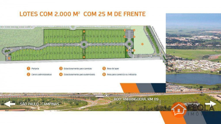 Imagem Terreno à Venda, 2.024 m² em Jardim São Francisco - Nova Odessa Imagem Terreno à Venda, 2.024 m² em Jardim São Francisco - Nova Odessa
