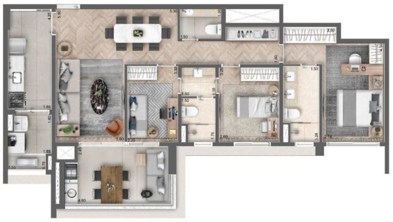 Imagem Imóvel com 3 Quartos à Venda, 135 m² em Campo Belo - São Paulo