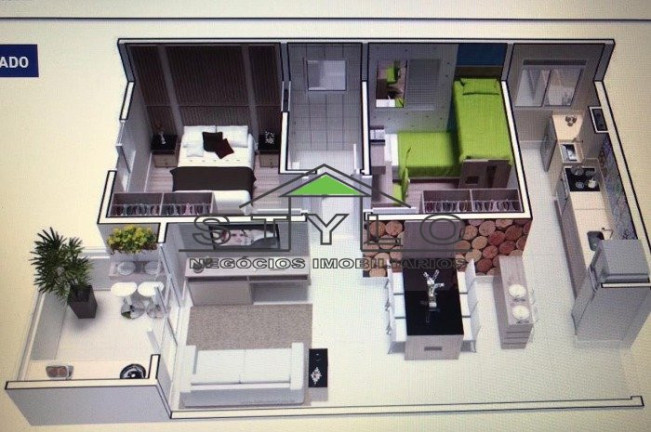 Imagem Apartamento com 2 Quartos à Venda, 52 m² em Demarchi - São Bernardo Do Campo