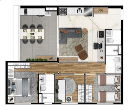 Imagem Apartamento com 2 Quartos à Venda, 53 m² em Barra Funda - São Paulo Imagem Apartamento com 2 Quartos à Venda, 53 m² em Barra Funda - São Paulo