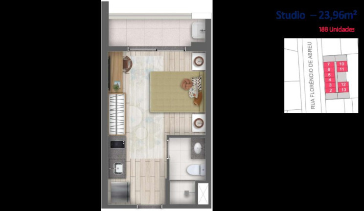 Imagem Imóvel com 1 Quarto à Venda, 23 m² em Centro - São Paulo