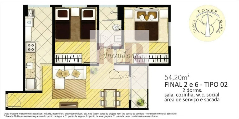 Imagem Apartamento com 2 Quartos à Venda, 54 m² em Vila Carvalho - Sorocaba Imagem Apartamento com 2 Quartos à Venda, 54 m² em Vila Carvalho - Sorocaba