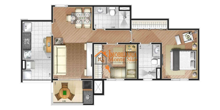 Imagem Apartamento com 2 Quartos à Venda, 64 m² em Vila Augusta - Guarulhos Imagem Apartamento com 2 Quartos à Venda, 64 m² em Vila Augusta - Guarulhos