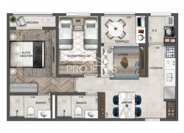 Imagem Apartamento com 3 Quartos à Venda, 35 m² em Instituto De Previdência - São Paulo