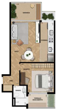 Imagem Imóvel com 1 Quarto à Venda, 47 m² em Gávea - Rio De Janeiro
