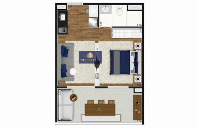 Imagem Apartamento com 1 Quarto à Venda, 32 m² em Pinheiros - São Paulo