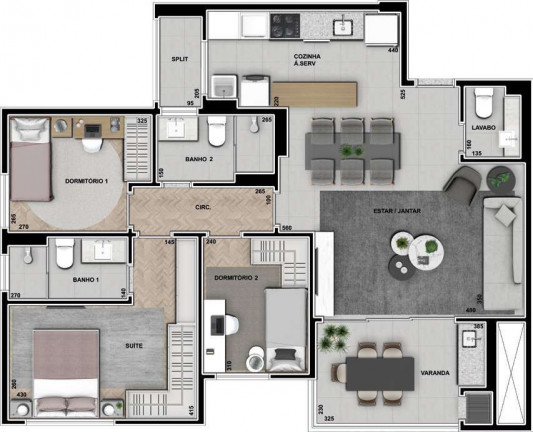 Imagem Apartamento com 2 Quartos à Venda, 73 m² em Boa Vista - Curitiba Imagem Apartamento com 2 Quartos à Venda, 73 m² em Boa Vista - Curitiba