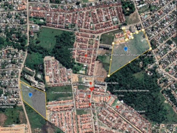 Terreno à Venda, 52.500 m² em Areal - Porto Velho