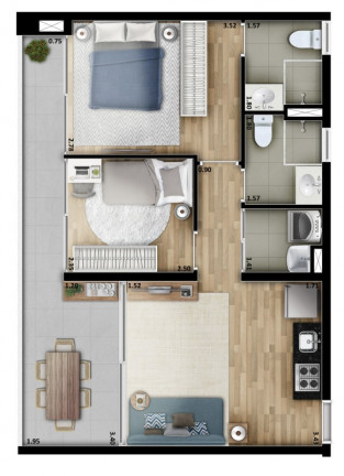 Imagem Imóvel com 2 Quartos à Venda, 60 m² em Vila Madalena - São Paulo