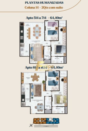 Imagem Imóvel com 2 Quartos à Venda, 64 m² em Jardim Camburi - Vitória Imagem Imóvel com 2 Quartos à Venda, 64 m² em Jardim Camburi - Vitória
