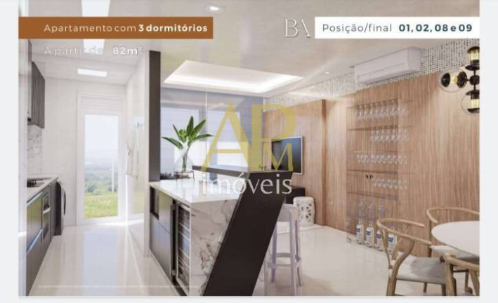 Imagem Apartamento com 3 Quartos à Venda, 82 m² em Barreiros - São José Imagem Apartamento com 3 Quartos à Venda, 82 m² em Barreiros - São José