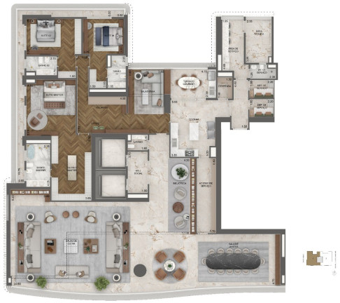 Imagem Apartamento com 4 Quartos à Venda, 464 m² em Jardim Guedala - São Paulo Imagem Apartamento com 4 Quartos à Venda, 464 m² em Jardim Guedala - São Paulo