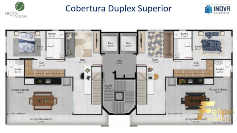 Imagem Imóvel com 3 Quartos à Venda, 76 m² em Jardim Camburi - Vitória Imagem Imóvel com 3 Quartos à Venda, 76 m² em Jardim Camburi - Vitória
