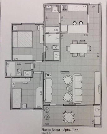 Apartamento com 2 Quartos à Venda, 92 m² em Vila Nossa Senhora Das Graças - Taubaté