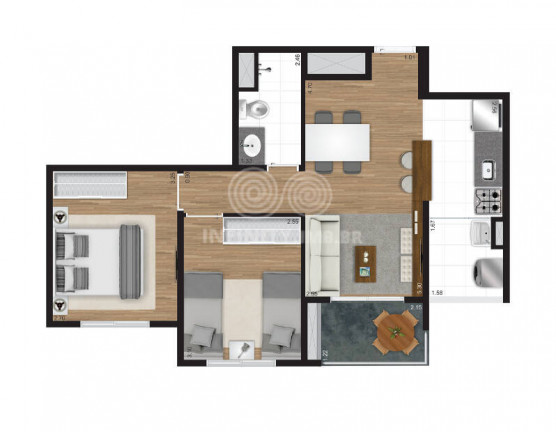 Imagem Apartamento com 2 Quartos à Venda, 51 m² em Ipiranga - São Paulo