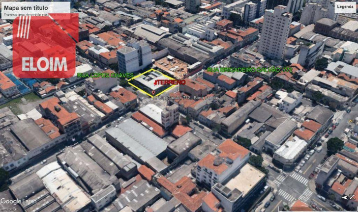 Terreno à Venda ou Locação, 959 m² em Barra Funda - São Paulo