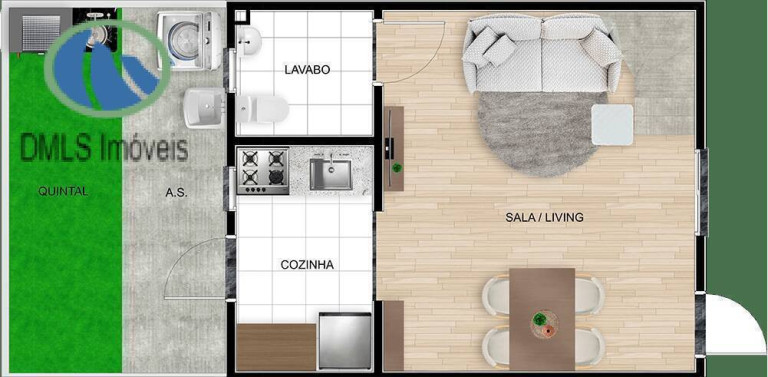 Imagem Casa com 2 Quartos à Venda, 60 m² em Centreville - Cotia