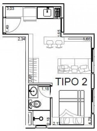 Imagem Imóvel com 1 Quarto à Venda, 24 m² em Pinheiros - São Paulo