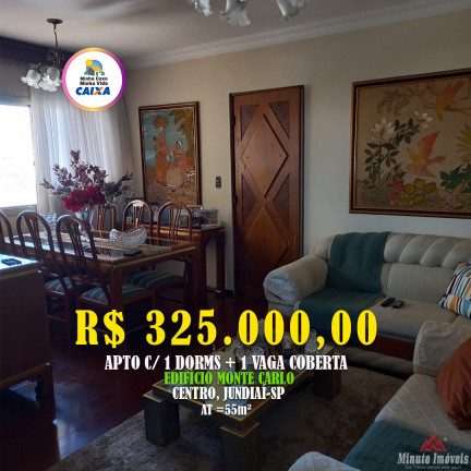 Imagem Apartamento com 1 Quarto à Venda, 55 m² em Centro - Jundiaí
