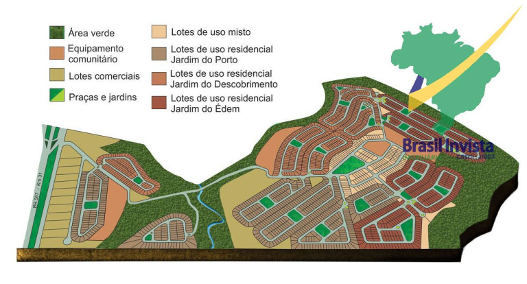 Terreno à Venda, 257 m² em Jardins Do Porto - Porto Seguro
