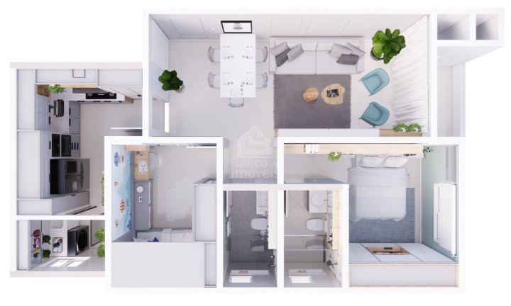Imagem Apartamento com 2 Quartos à Venda, 76 m² em Passo D'areia - Santa Maria Imagem Apartamento com 2 Quartos à Venda, 76 m² em Passo D'areia - Santa Maria