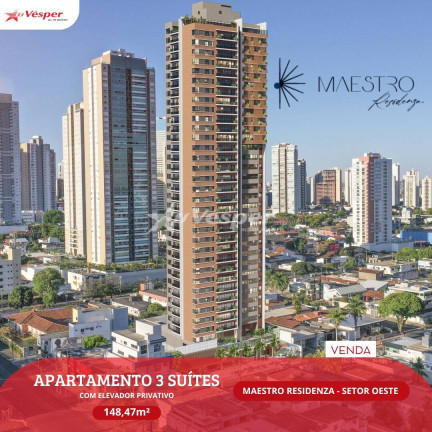 Apartamento com 3 Quartos à Venda, 148 m² em Setor Oeste - Goiânia