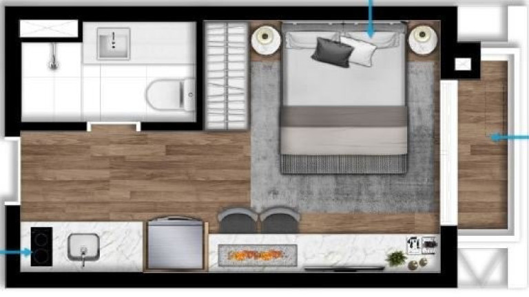 Imagem Imóvel com 1 Quarto à Venda, 33 m² em Paraíso - São Paulo