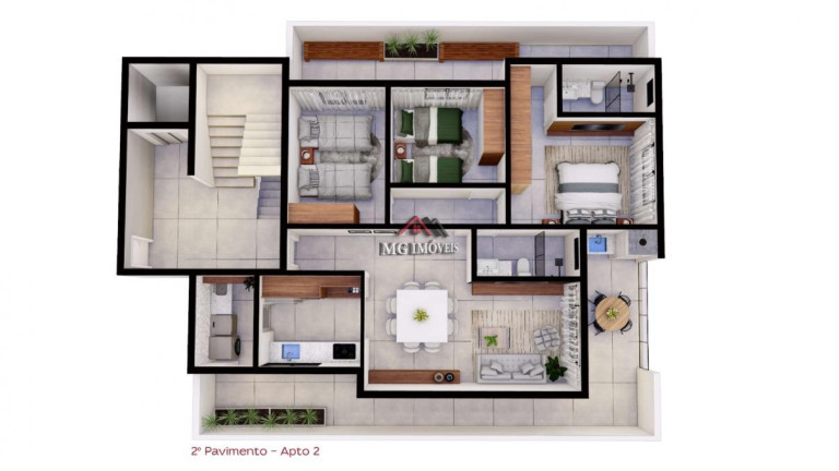 Apartamento com 3 Quartos à Venda, 105 m² em Cidade Nobre - Ipatinga