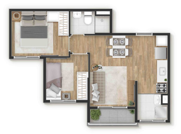 Apartamento com 2 Quartos à Venda, 37 m² em Jurubatuba - São Paulo