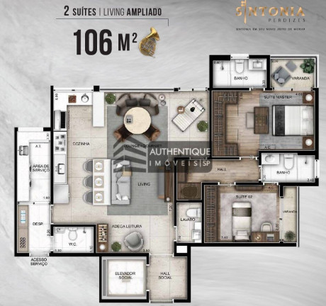 Imagem Apartamento com 2 Quartos à Venda, 86 m² em Perdizes - São Paulo Imagem Apartamento com 2 Quartos à Venda, 86 m² em Perdizes - São Paulo