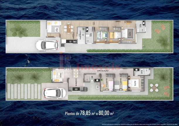 Imagem Casa com 3 Quartos à Venda, 80 m² em São José  - Itapoá