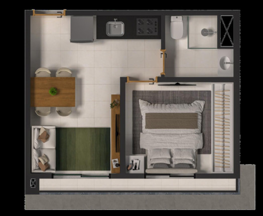 Imagem Imóvel com 1 Quarto à Venda, 31 m² em Vila Monte Alegre - São Paulo