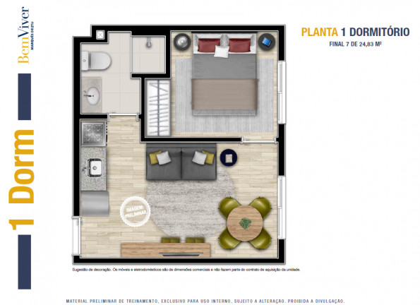 Imagem Apartamento com 1 Quarto à Venda, 24 m² em Vila Buarque - São Paulo