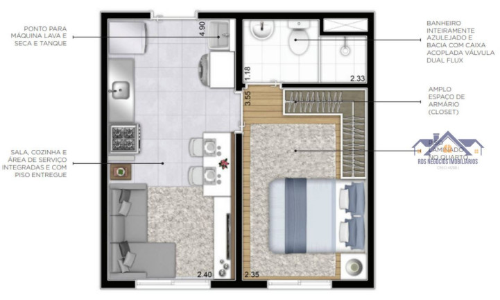 Imagem Apartamento com 1 Quarto à Venda, 35 m² em Vila Prudente - São Paulo Imagem Apartamento com 1 Quarto à Venda, 35 m² em Vila Prudente - São Paulo