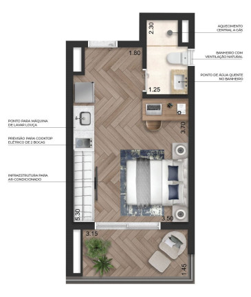 Imagem Apartamento com 1 Quarto à Venda, 37 m² em Perdizes - São Paulo Imagem Apartamento com 1 Quarto à Venda, 37 m² em Perdizes - São Paulo