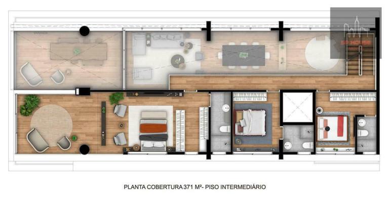 Imagem Cobertura com 3 Quartos à Venda, 371 m² em Jardim Paulista - São Paulo