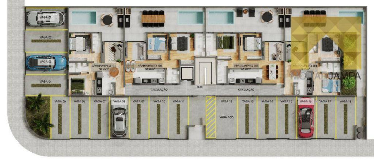 Imagem Apartamento com 2 Quartos à Venda, 50 m² em Altiplano Cabo Branco - João Pessoa Imagem Apartamento com 2 Quartos à Venda, 50 m² em Altiplano Cabo Branco - João Pessoa