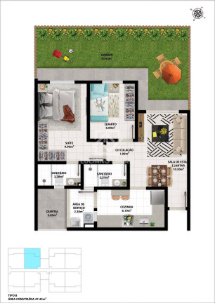 Imagem Apartamento com 2 Quartos à Venda, 45 m² em Primavera - Vitória Da Conquista Imagem Apartamento com 2 Quartos à Venda, 45 m² em Primavera - Vitória Da Conquista