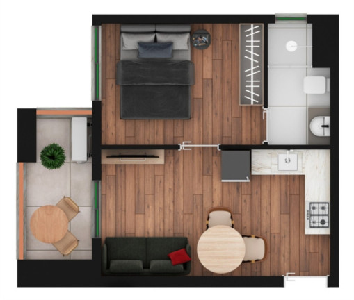 Imagem Studio com 1 Quarto à Venda, 27 m² em Perdizes - São Paulo