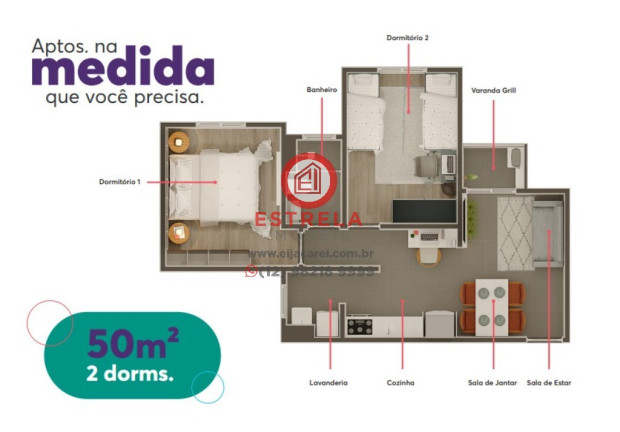Imagem Imóvel com 2 Quartos à Venda, 55 m² em Loteamento Jardim Sol Nascente - Jacareí Imagem Imóvel com 2 Quartos à Venda, 55 m² em Loteamento Jardim Sol Nascente - Jacareí