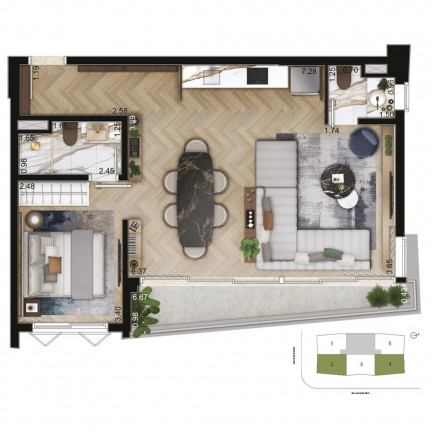 Imagem Apartamento com 2 Quartos à Venda, 59 m² em Vila Nova Conceição - São Paulo