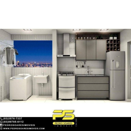 Apartamento com 2 Quartos à Venda, 54 m² em Jardim Oceania - João Pessoa