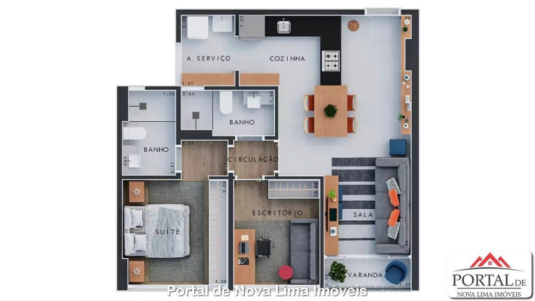Imagem Apartamento com 2 Quartos à Venda, 66 m² em Alphaville Lagoa Dos Ingleses - Nova Lima Imagem Apartamento com 2 Quartos à Venda, 66 m² em Alphaville Lagoa Dos Ingleses - Nova Lima