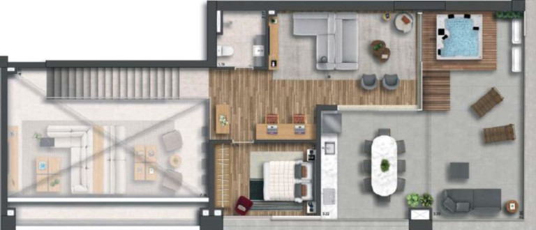 Imagem Cobertura com 3 Quartos à Venda, 209 m² em Itaim Bibi - São Paulo